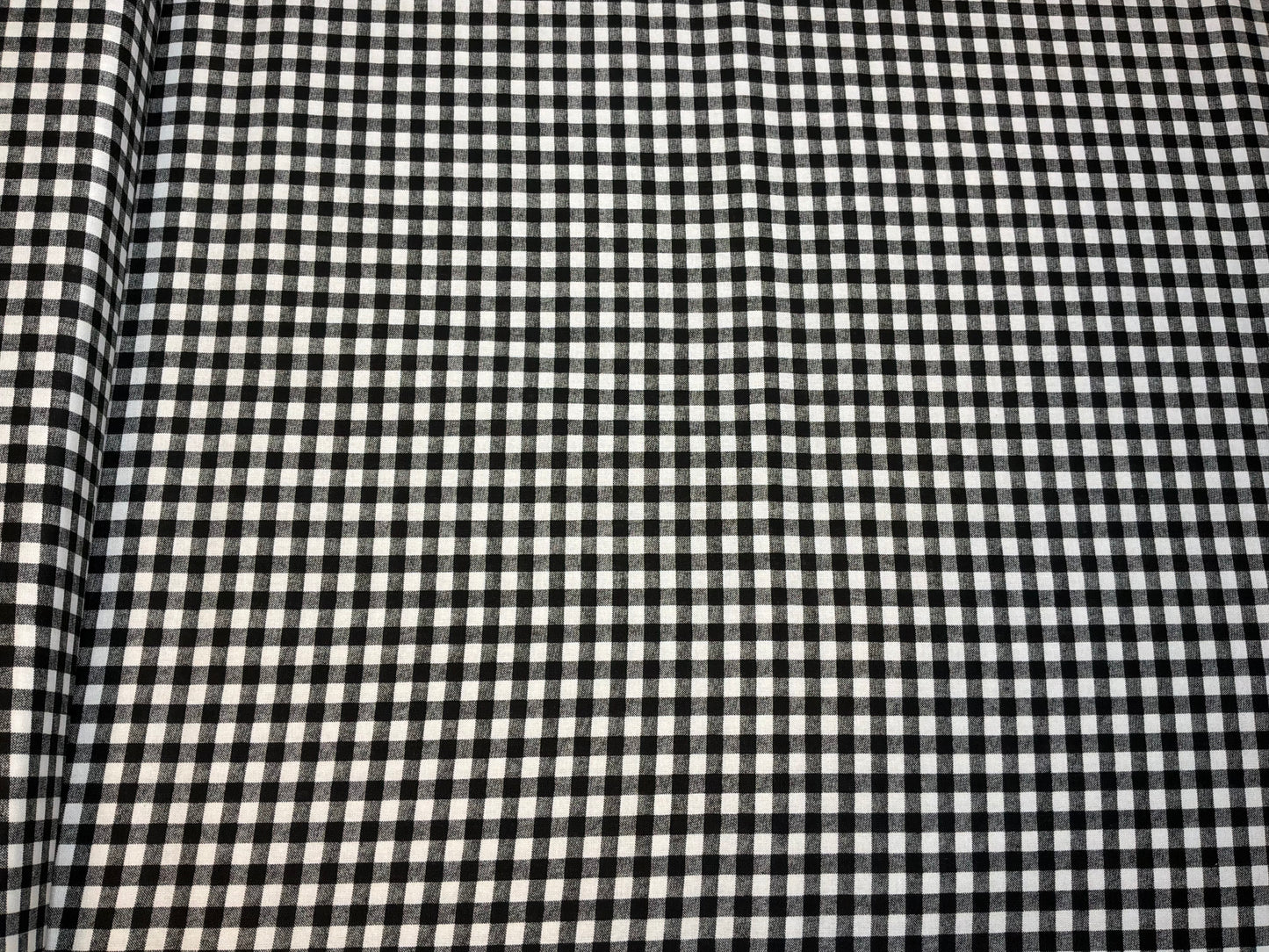 Keepsake Calico Black White Gingham Fabric 100% Cotton Small Check Quilting Fabric Farmhouse Cottage Sewing Fabric