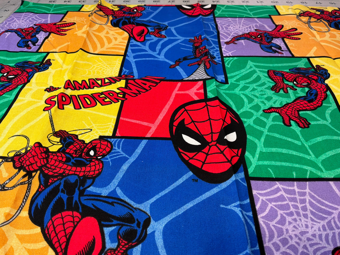 Spider Man Fat Quarter -Vintage