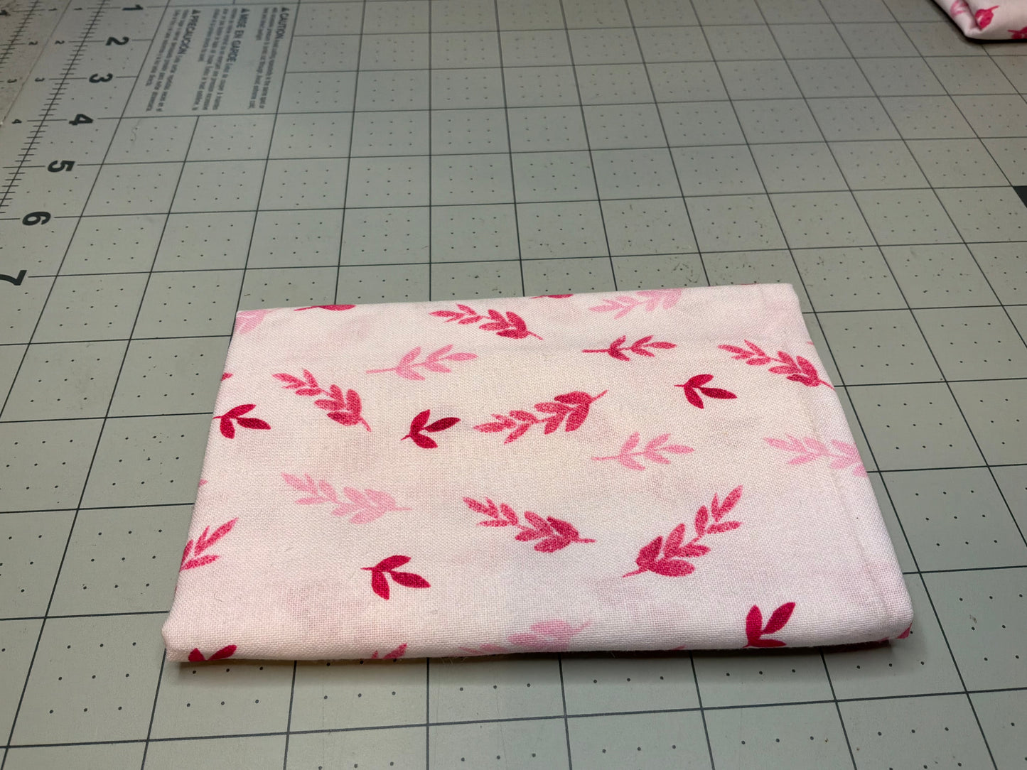 Breast Cancer Awareness Pink Leaves Fat Quarter