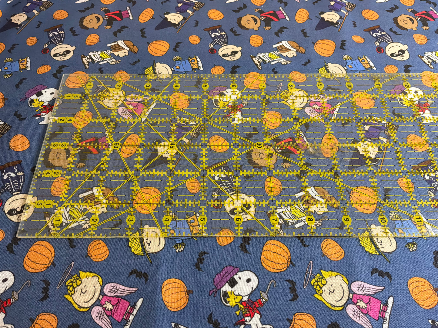 Officially Licensed Peanuts® Halloween Cotton Fabric | Snoopy & Friends | 100% Cotton | 1 Yard Cut