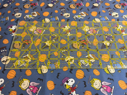 Officially Licensed Peanuts® Halloween Cotton Fabric | Snoopy & Friends | 100% Cotton | 1 Yard Cut
