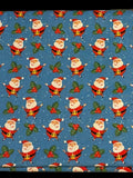 MDG Light Blue Christmas Santa Toss