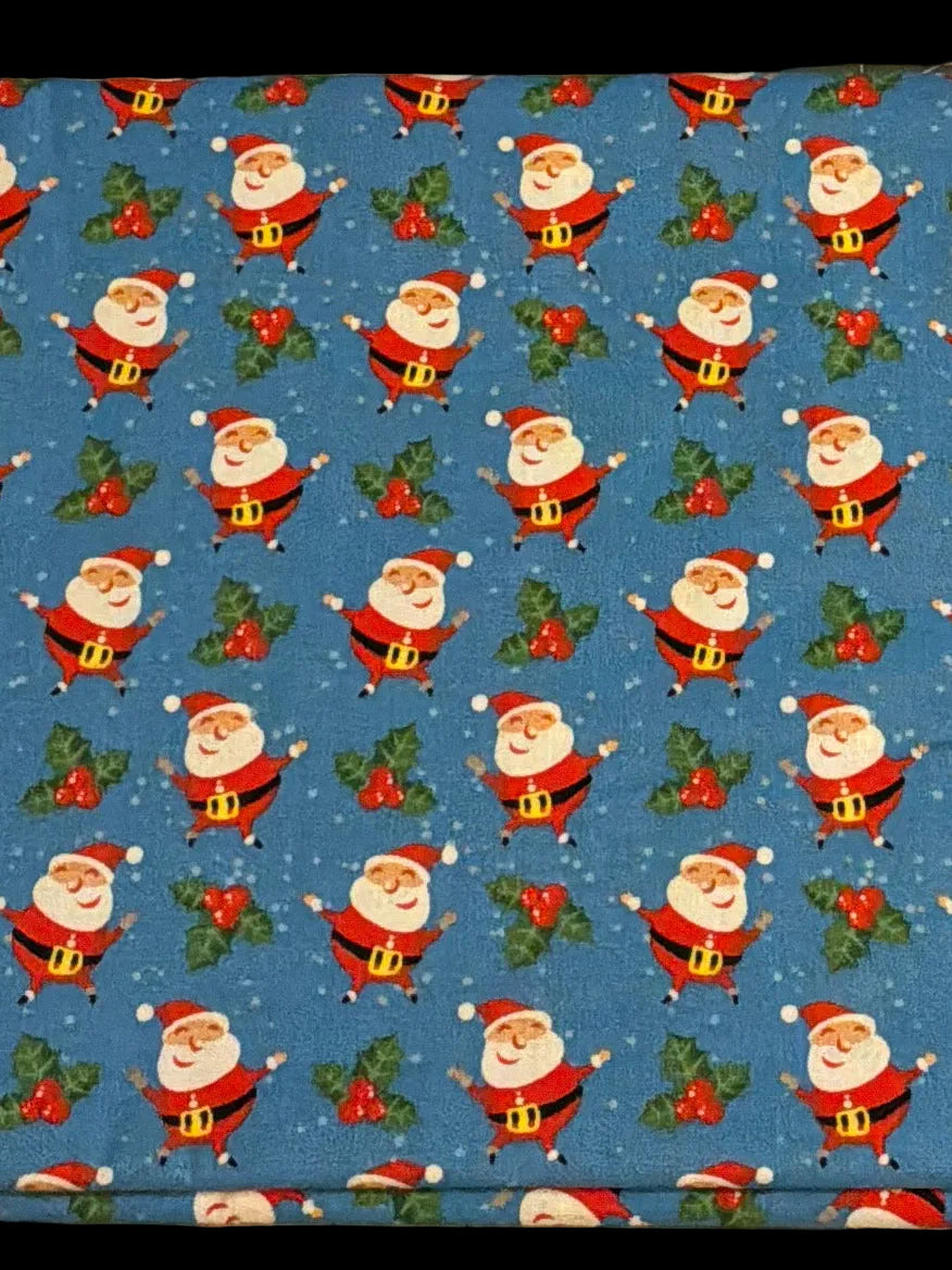 MDG Light Blue Christmas Santa Toss