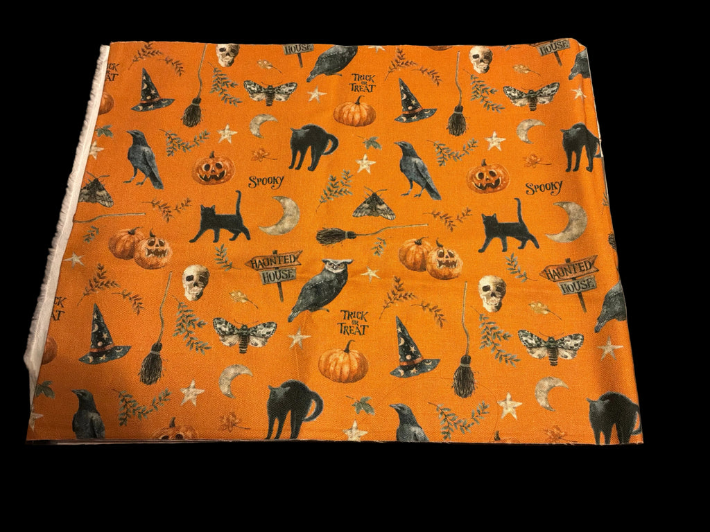 Orange Spooky 1 yard cut