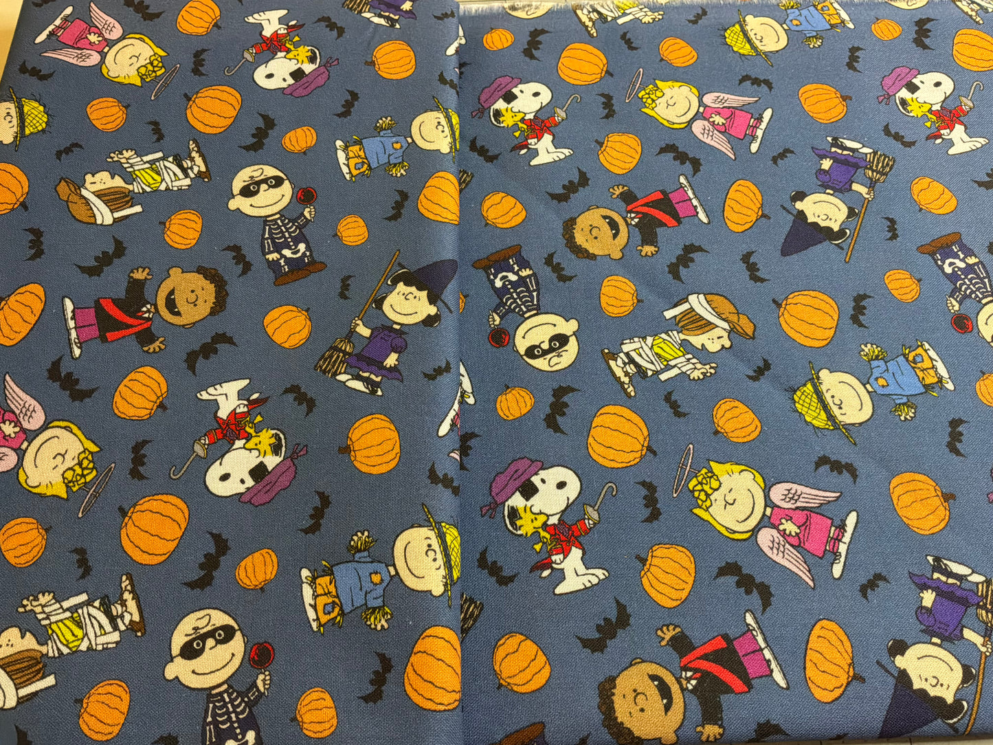 Officially Licensed Peanuts® Halloween Cotton Fabric | Snoopy & Friends | 100% Cotton | 1 Yard Cut