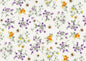 Spring Bee floral on cream
