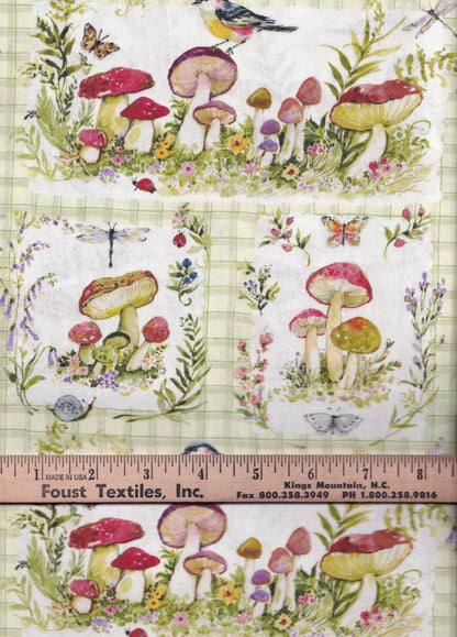 Intriguing Mushrooms – Mushroom Patch by Susan Winget for Springs Creative