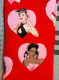 Alexander Henry Dial Love Lipstick Fabric |Red Novelty Quilting Cotton | Sold by the Half Yard
