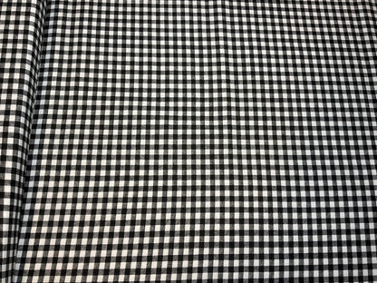 Keepsake Calico Black White Gingham Fabric 100% Cotton Small Check Quilting Fabric Farmhouse Cottage Sewing Fabric