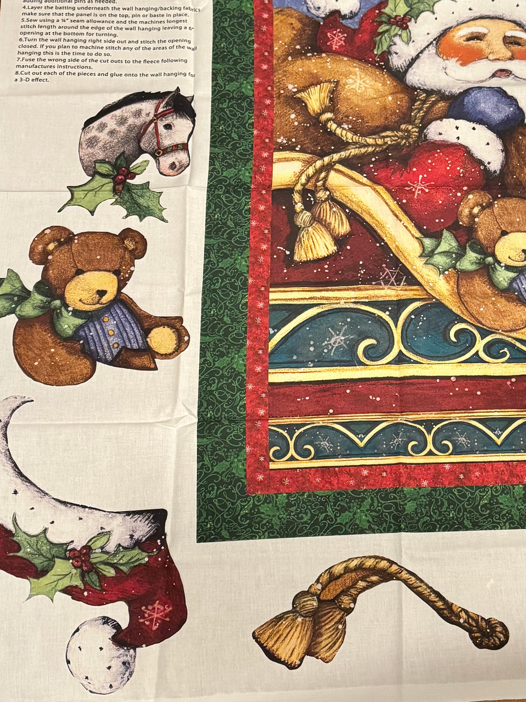 Susan Winget I believe in Santa Dimensional Wall Hanging Panel