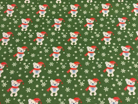 MDG Santa Bear Green