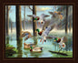 MDG Download Duck Quilt Panel 45x36 | 100% Cotton Mallard Duck Fabric | Hunting Wildlife Quilt Panel | Cabin Fabric
