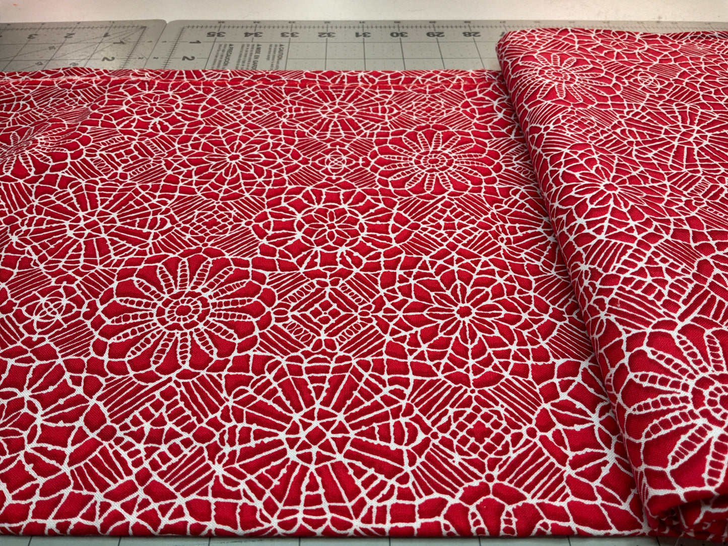 Studio E Fabrics for Quilting Treasures – White Floral Lace