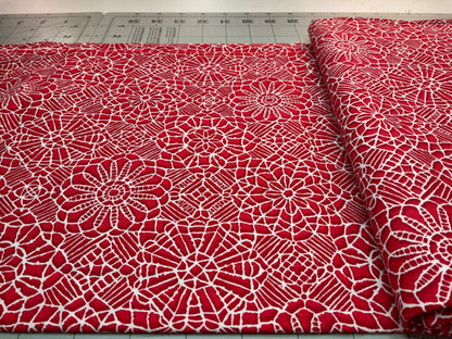 Studio E Fabrics for Quilting Treasures – White Floral Lace