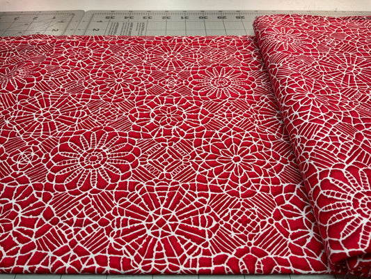 Studio E Fabrics for Quilting Treasures – White Floral Lace