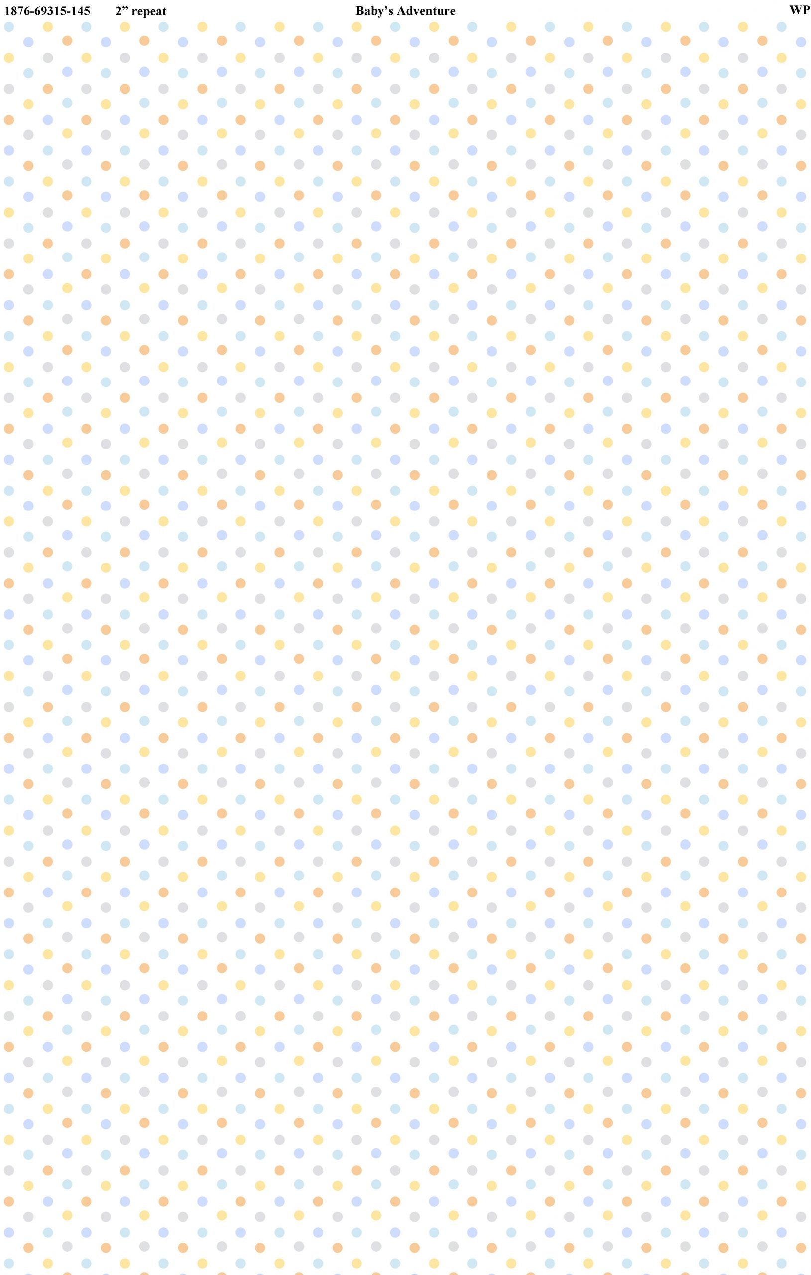 Baby’s Adventure White Polka Dots