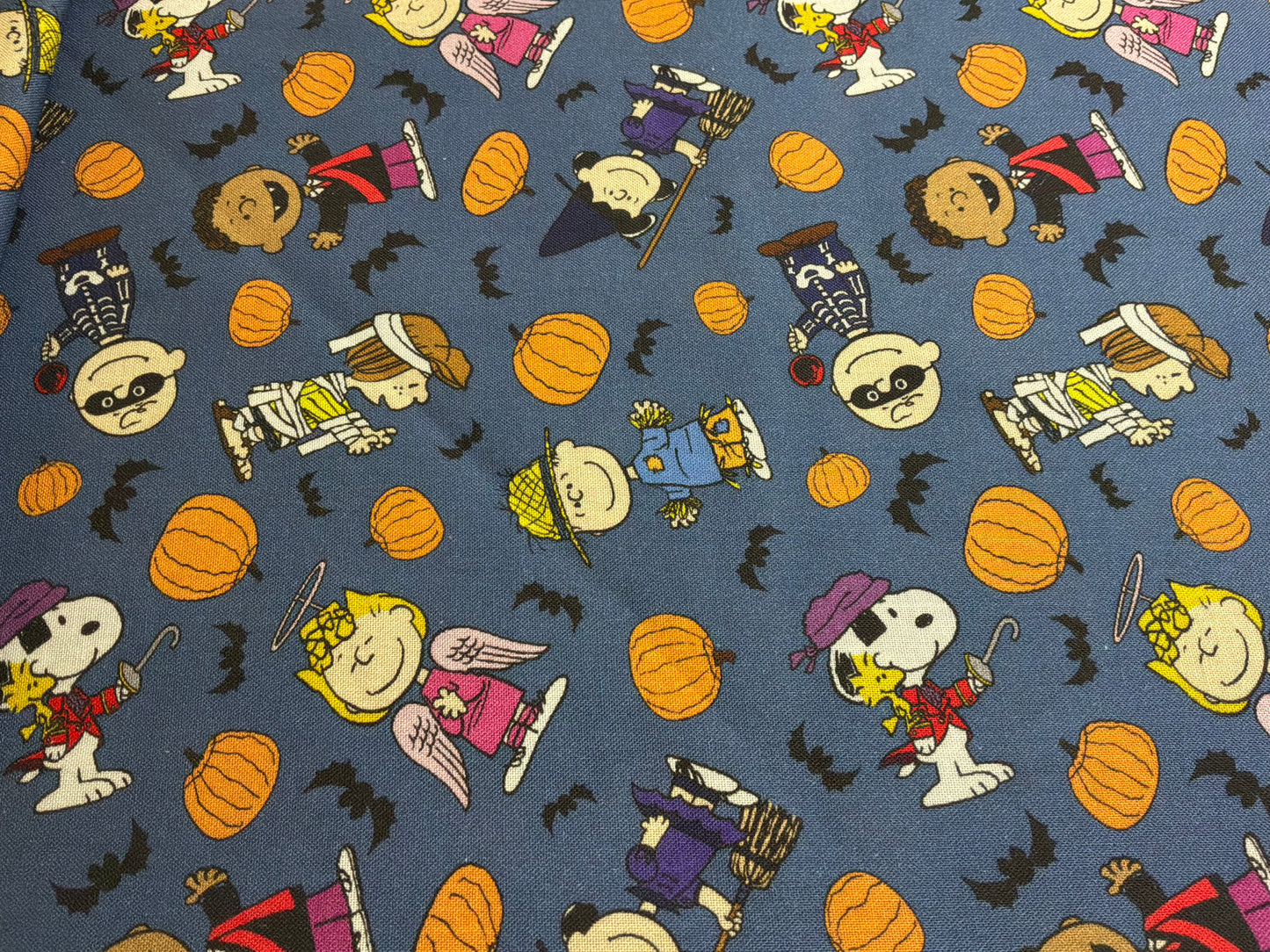 Officially Licensed Peanuts® Halloween Cotton Fabric | Snoopy & Friends | 100% Cotton | 1 Yard Cut