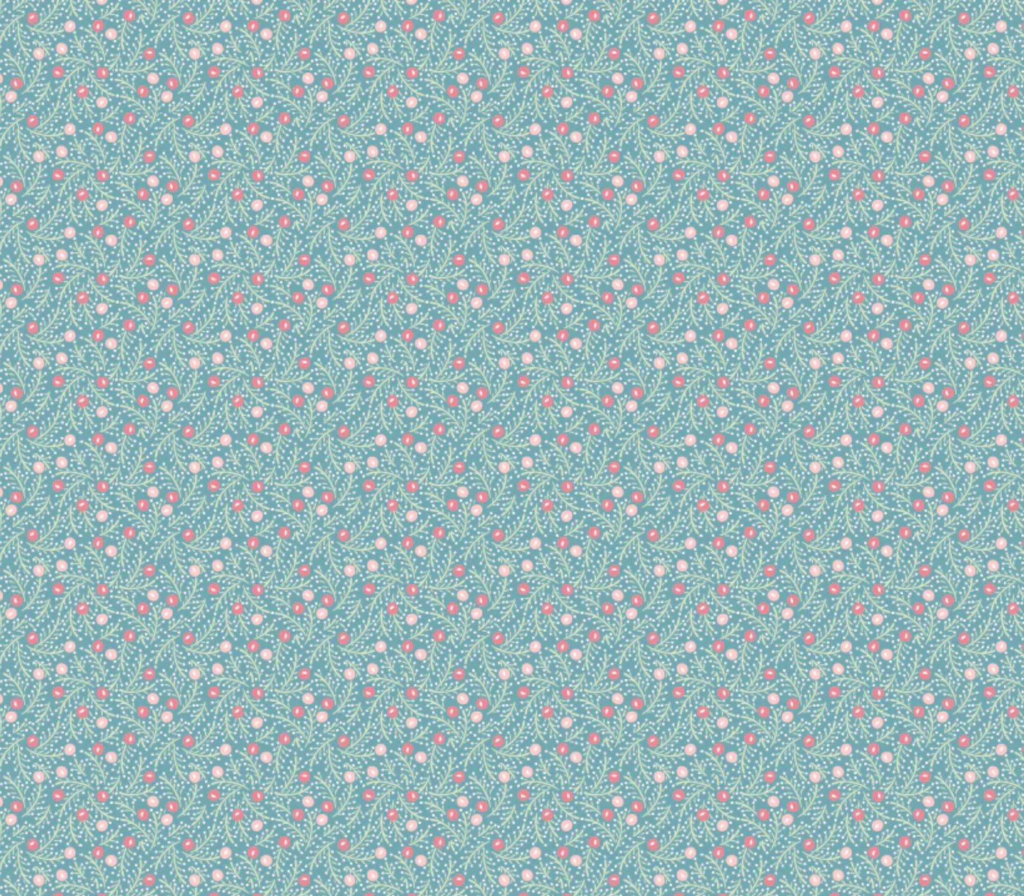 Poppie Cotton Frost & Flurry – Winter Berry Toss Aqua