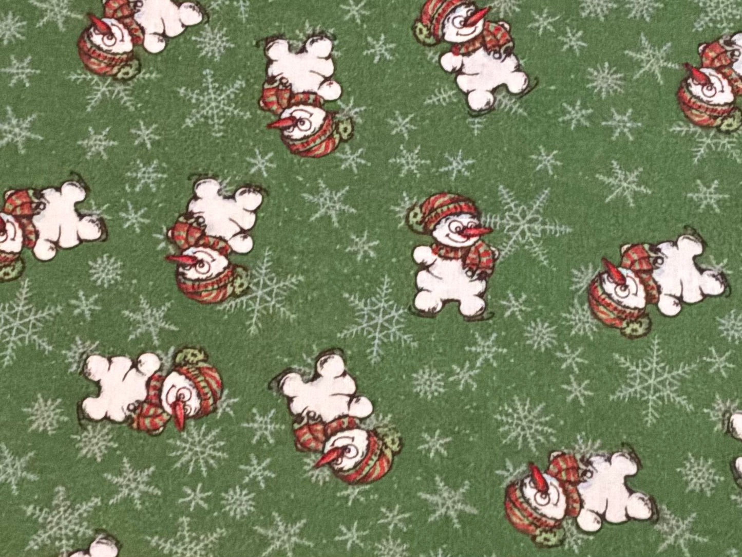 MDG Green Retro Snowmen