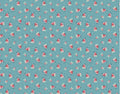 Poppie Cotton Frost & Flurry – Winter Blossoms Aqua