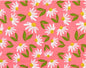 Poppie Cotton Calico Cowgirl Big Sunnies Pink