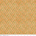Ghoul Friends Orange Stars 1/4 yard End of Bolt