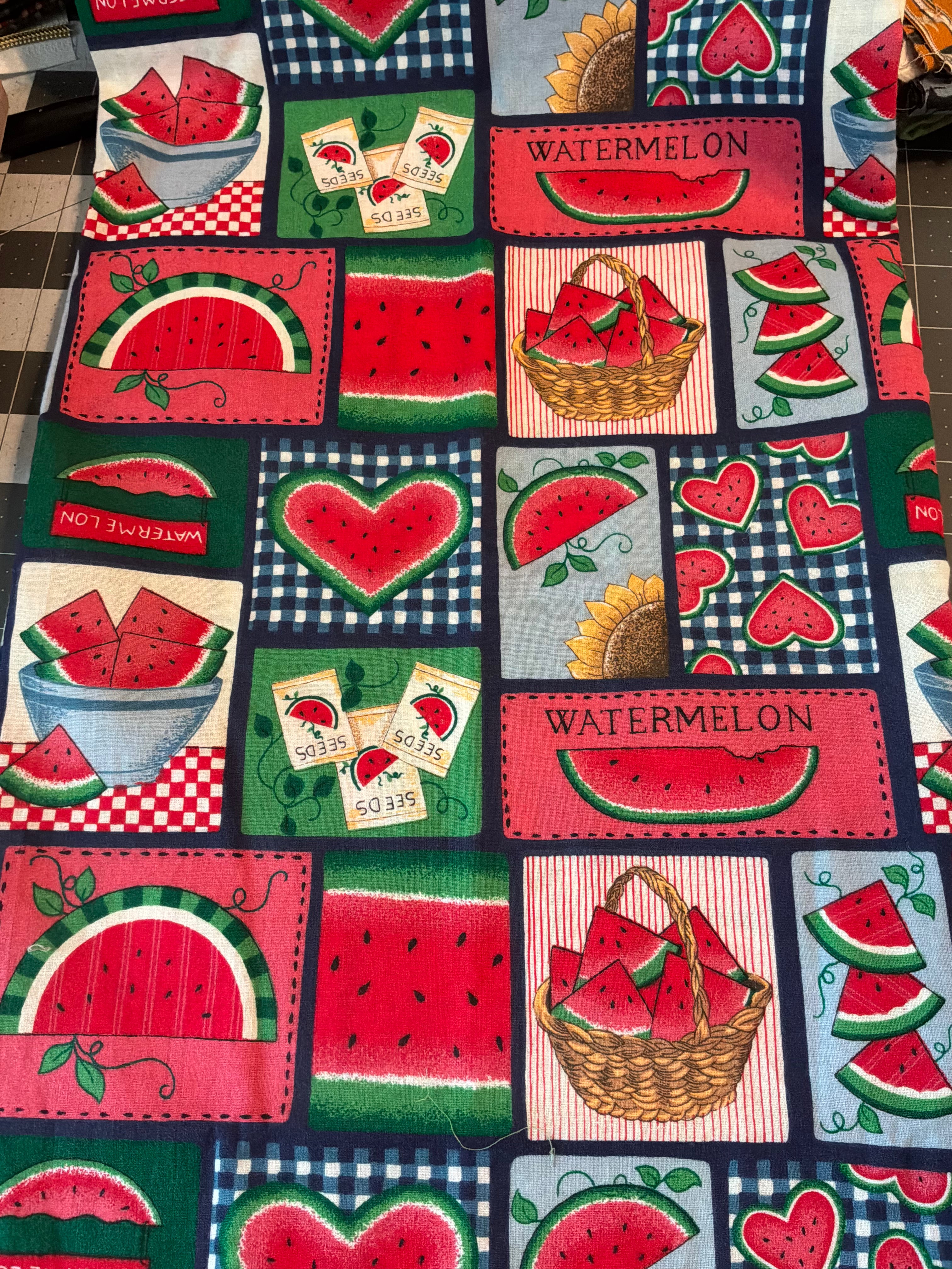 Watermelons cheater print vintage