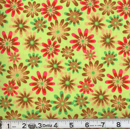 MDG Flower Power Fat Quarters