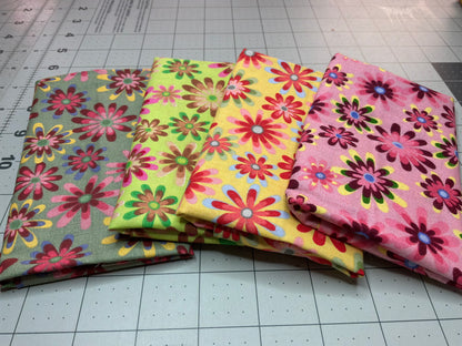MDG Flower Power Fat Quarters