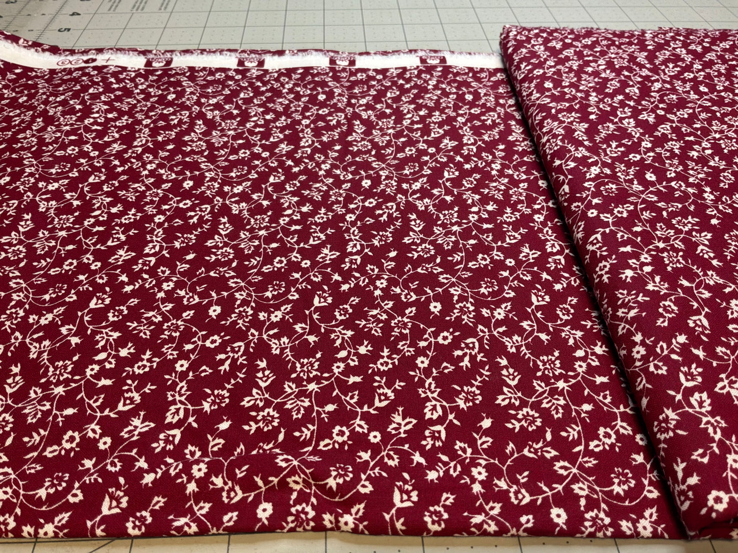 Burgundy Floral Vine
