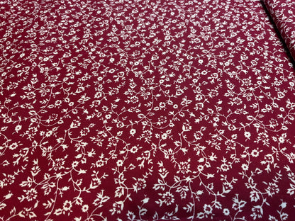 Burgundy Floral Vine