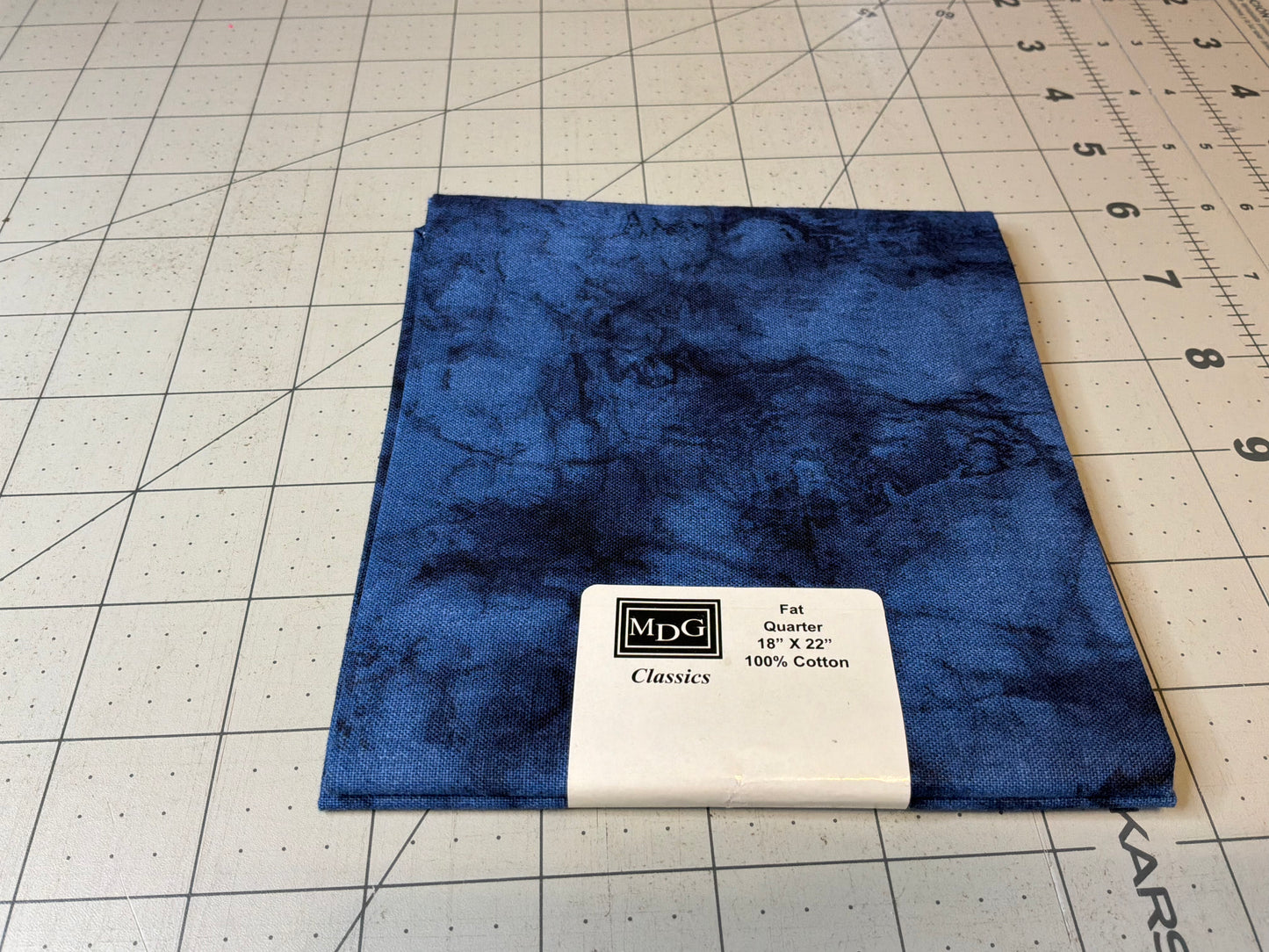 MDG Marble Tonal Royal Fat Quarter