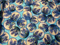 QT Fabrics Bluebonnet Vignettes Fabric | Texas Bluebonnet Floral Quilting Cotton | Grab Bag Season 3 | 31457-B | Blue Aqua