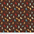 Cowboy Boots Fabric Riley Blake 1 yard cut