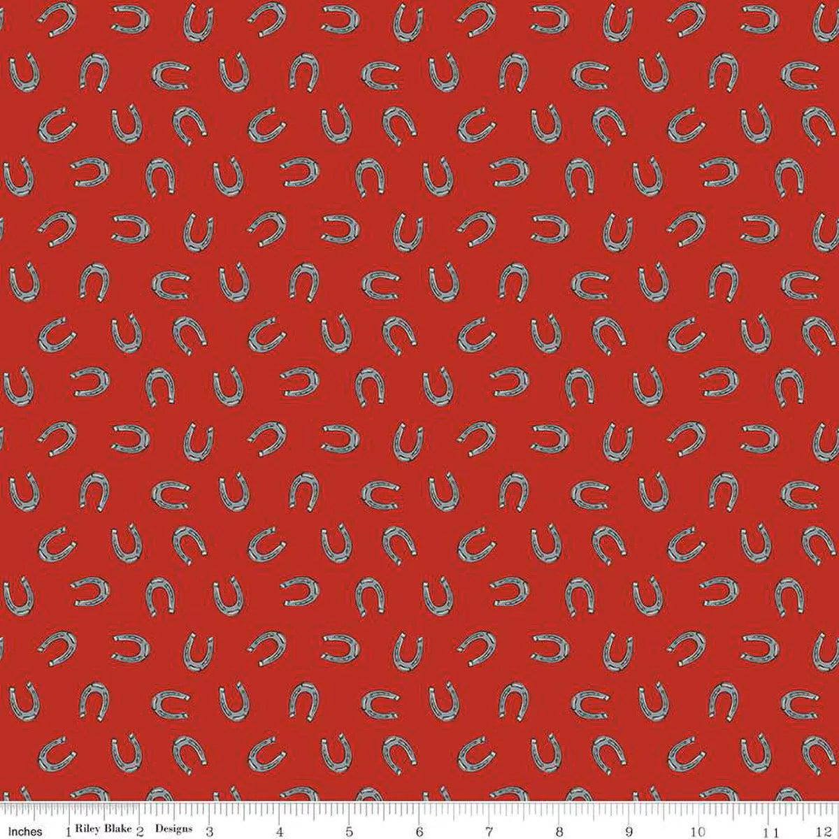 Cowboy Horseshoe Fabric Riley Blake 1 yard cut