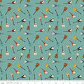 Cowboy Guitars Fabric Riley Blake 1 yard cut