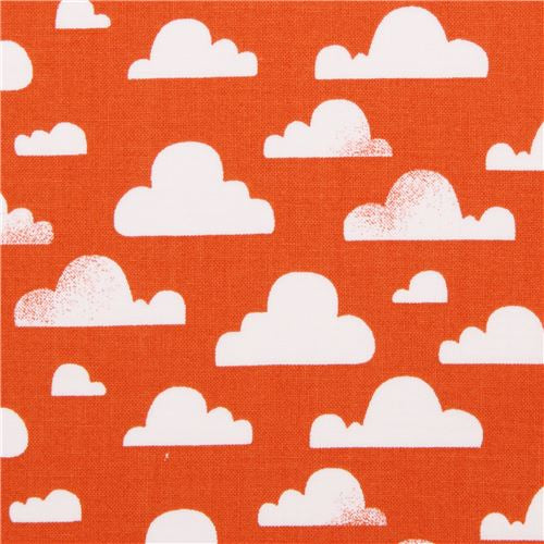 Michael Miller Orange Clouds