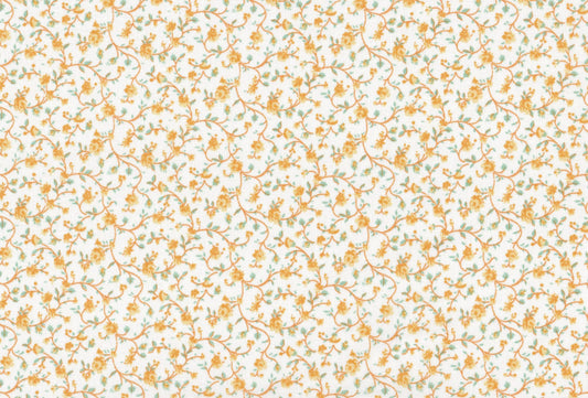 Vintage Inspired Miniature Yellow Floral by Foust Textiles