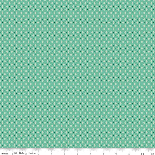 Berry and Sage Diamond Leaf