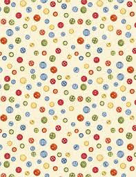 Common Threads Button Toss -3/4 yard End of Bolt