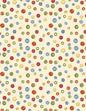 Common Threads Button Toss -3/4 yard End of Bolt