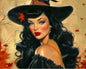 David Textiles Vintage Witch Fabric Panel – 36” × 45”